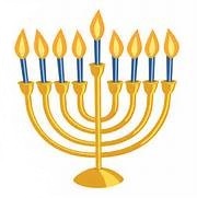 A Hanukkah menorah